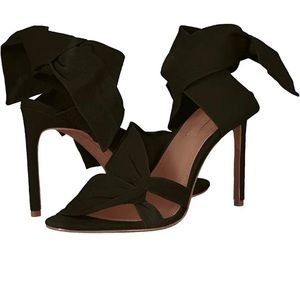 BCBG Emma Kidsuede Black Sandal